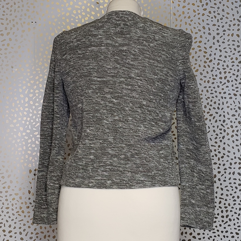 Amina Rubinacci Made in Italy Grey Knit Blazer - Picture 2 of 4